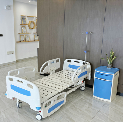 파란 조정가능한 전기 병상 5 기능 병상