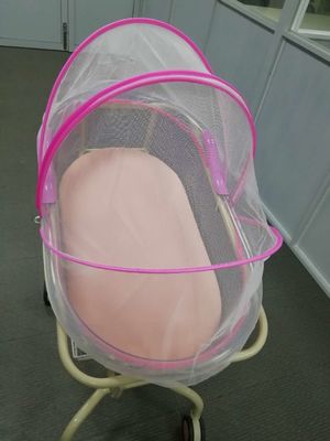 핸들 고급 품질 스펀지 패드 병원 아기 침대를 조정하는 ABS 아기 독 각